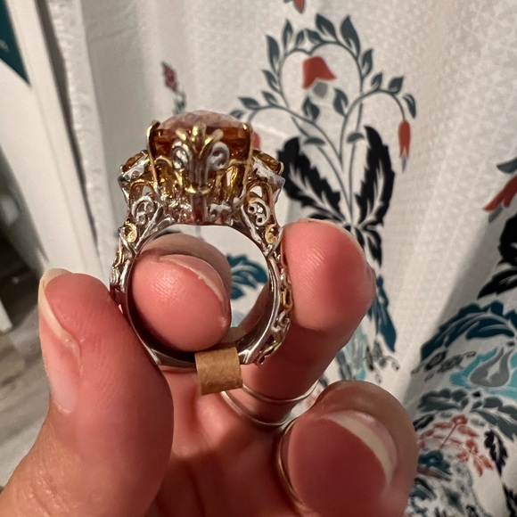 Sterling Silver Citrine Ring - Picture 3 of 3